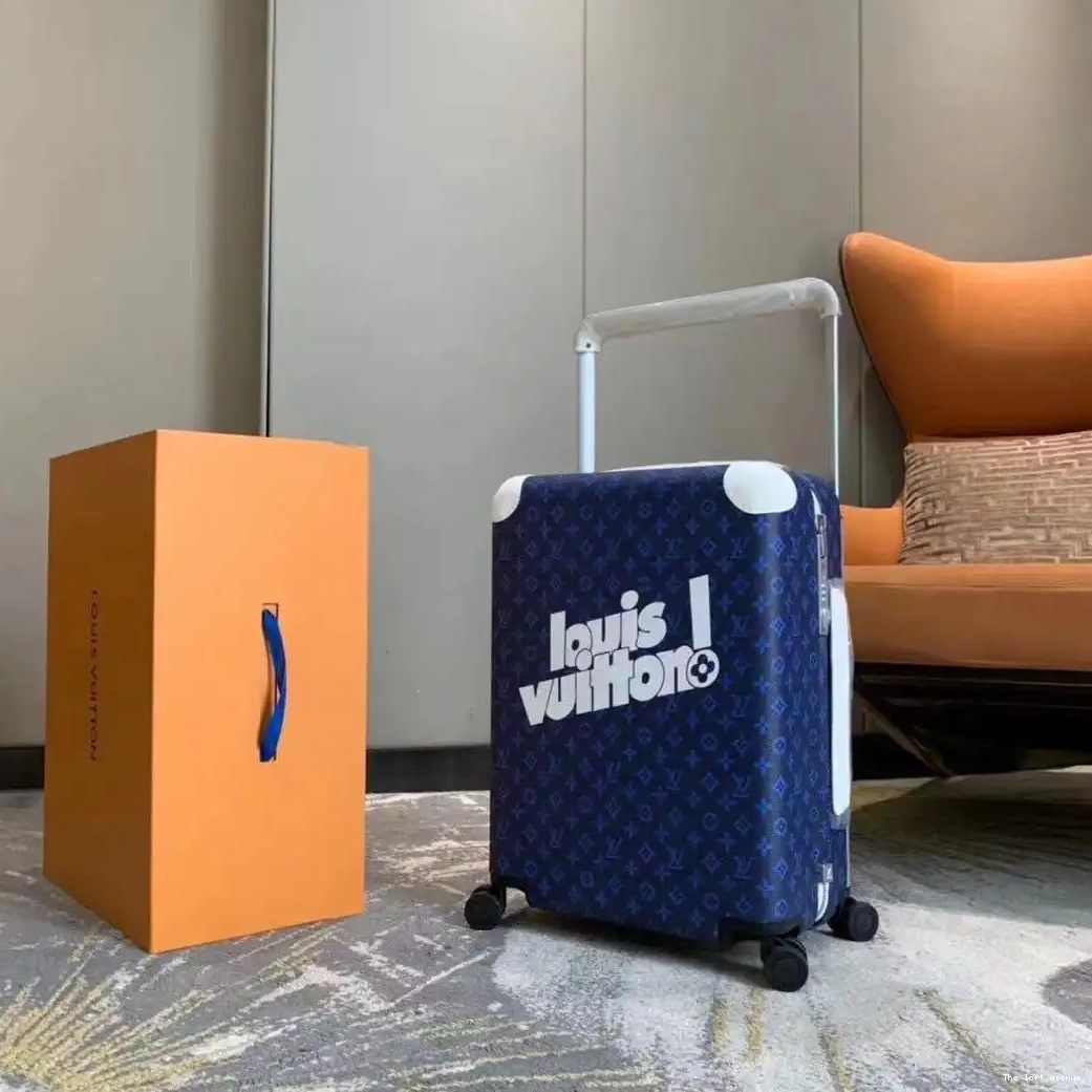 CUSTOM MONOGRAM SUITCASE 55 37L BLUE HORIZON 0526